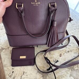 Kate Spade Burgundy Women's Bag and wallet